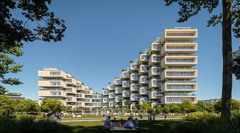 bjarke ingels group reveals a look inside park rise homes for athens coastal ellinikon project - 14550